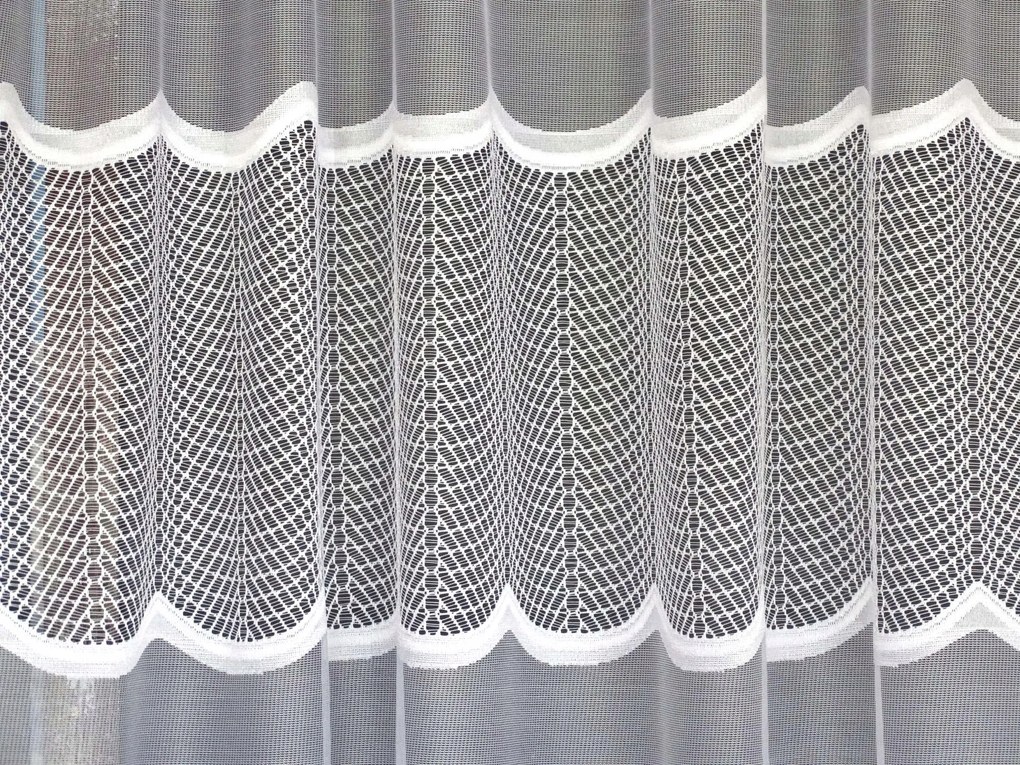 Mg Függöny jacquard 618/302 Fehér 350X180 kész Bt