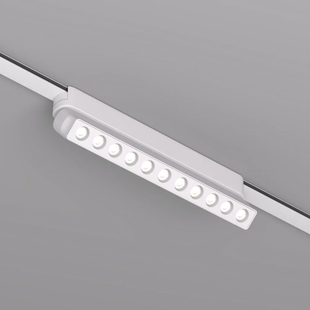 DK/EU-5308-WH Slim magnetic track light AIR GRILL, 12W, 3000K, white color — DK/EU-5308-WH