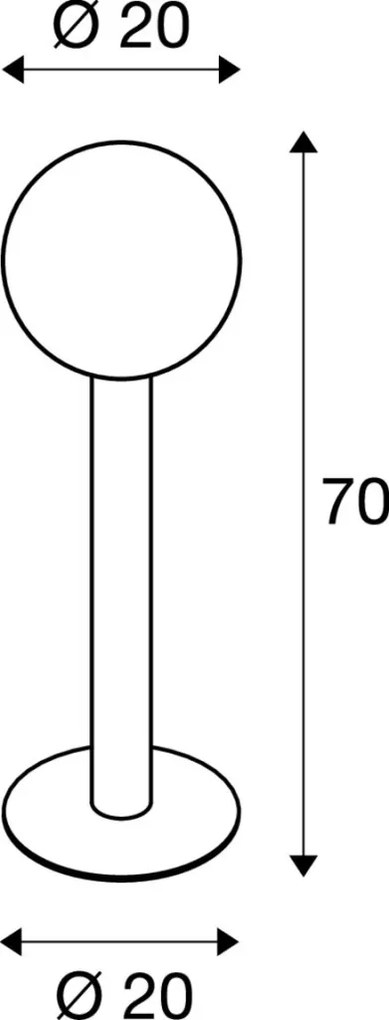 SLV 1002001 GLOO PURE Modern Kültéri Állólámpa Antracit, Átlátszó E27 IP44