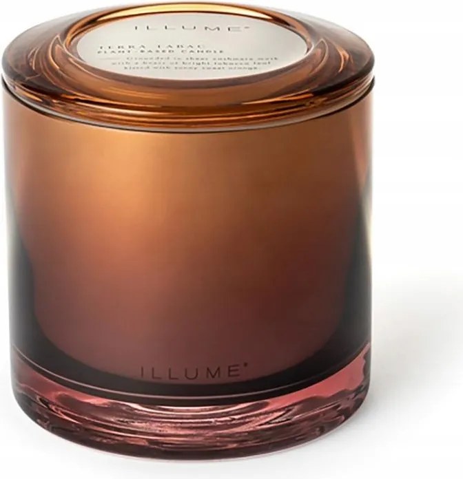 Bloomingville Illume Illatgyertya üvegben 590 g. Terra Tabac