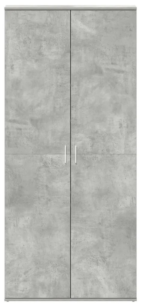 Cipőszekrény Beton Szürke 80x39x180 cm Mérnöki fa
