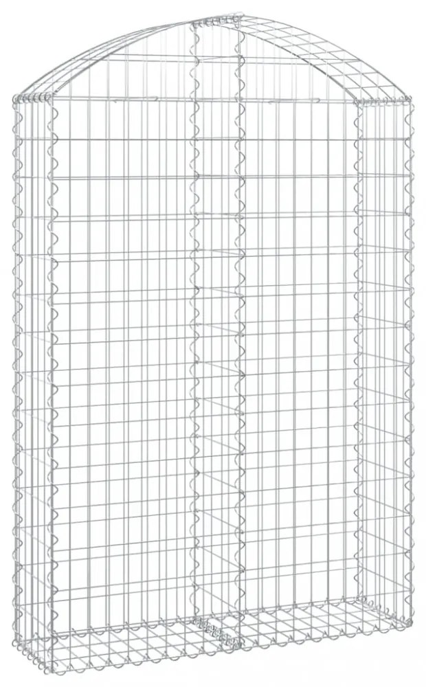 íves horganyzott vas gabion kosár 100x30x140/160 cm