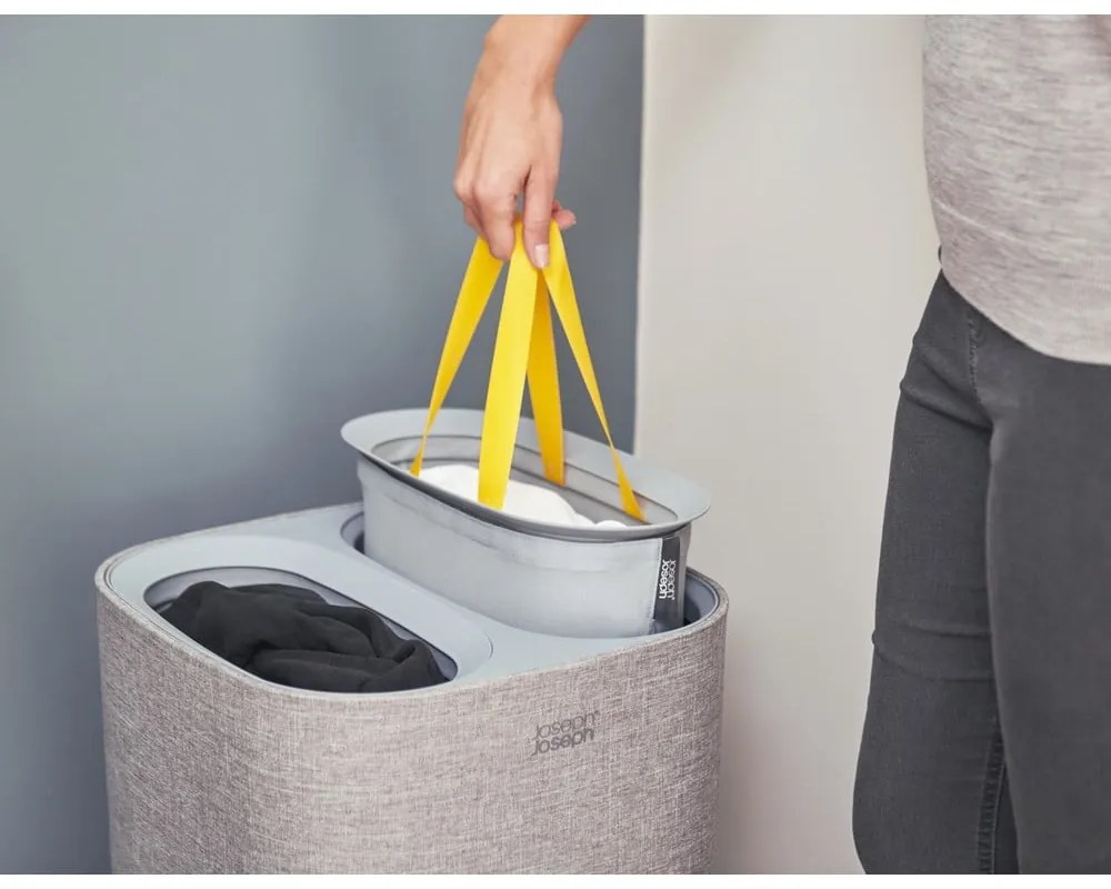 Tota szürke textil szennyeskosár, 60 l - Joseph Joseph