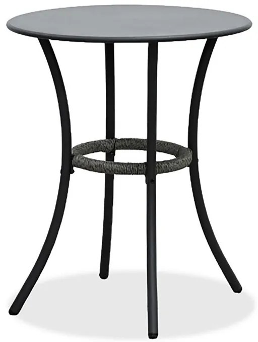 Erkély Bútorszett, Fém + Polyrattan, Szürke. GREY