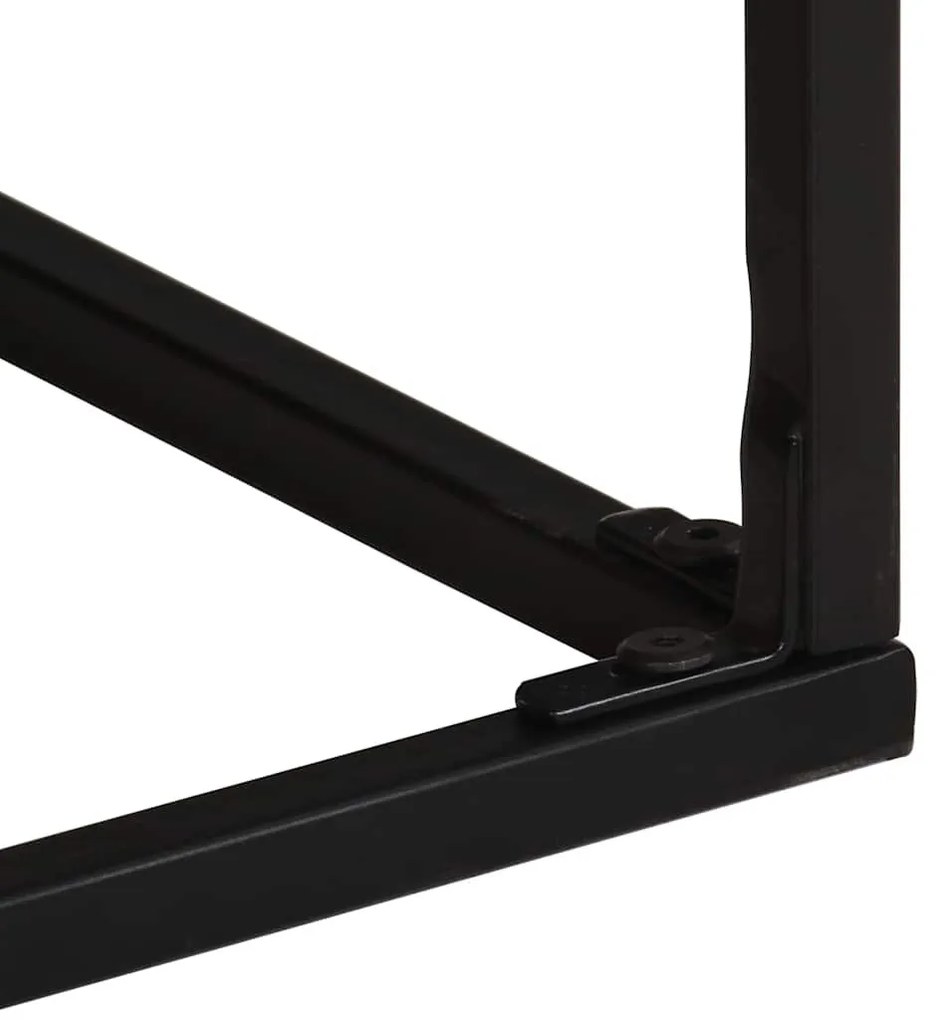 nyers mangófa dohányzóasztal 68 x 68 x 41 cm