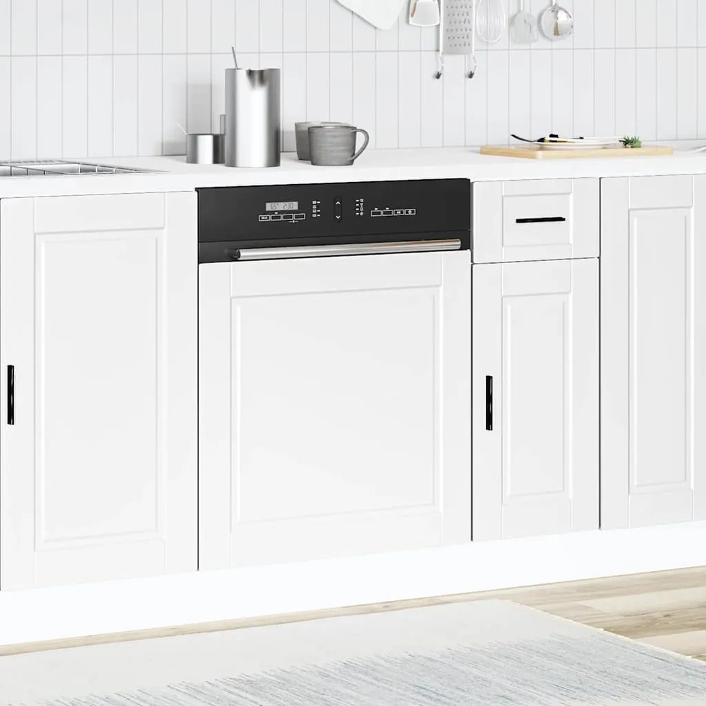 vidaXL mosogatógép panel Porto fehér 60x1,5x67 cm mérnöki fa