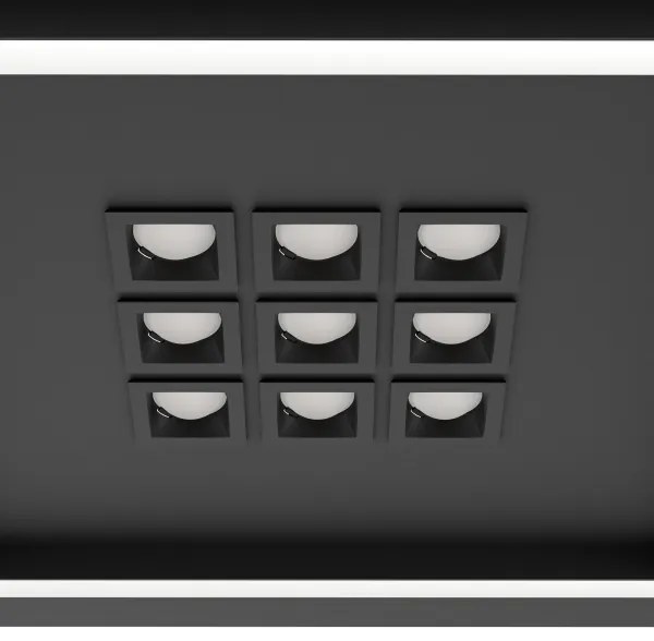 Eglo 901192 - LED Dimmelhető mennyezeti lámpa BALAZOTE LED/21,4W/230V fekete +RC