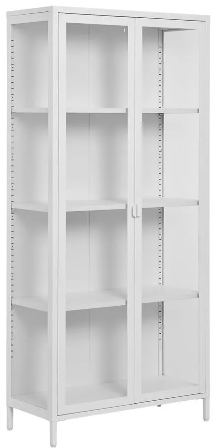 Fehér fém tálalószekrény 80x175 cm Brisbane – House Nordic