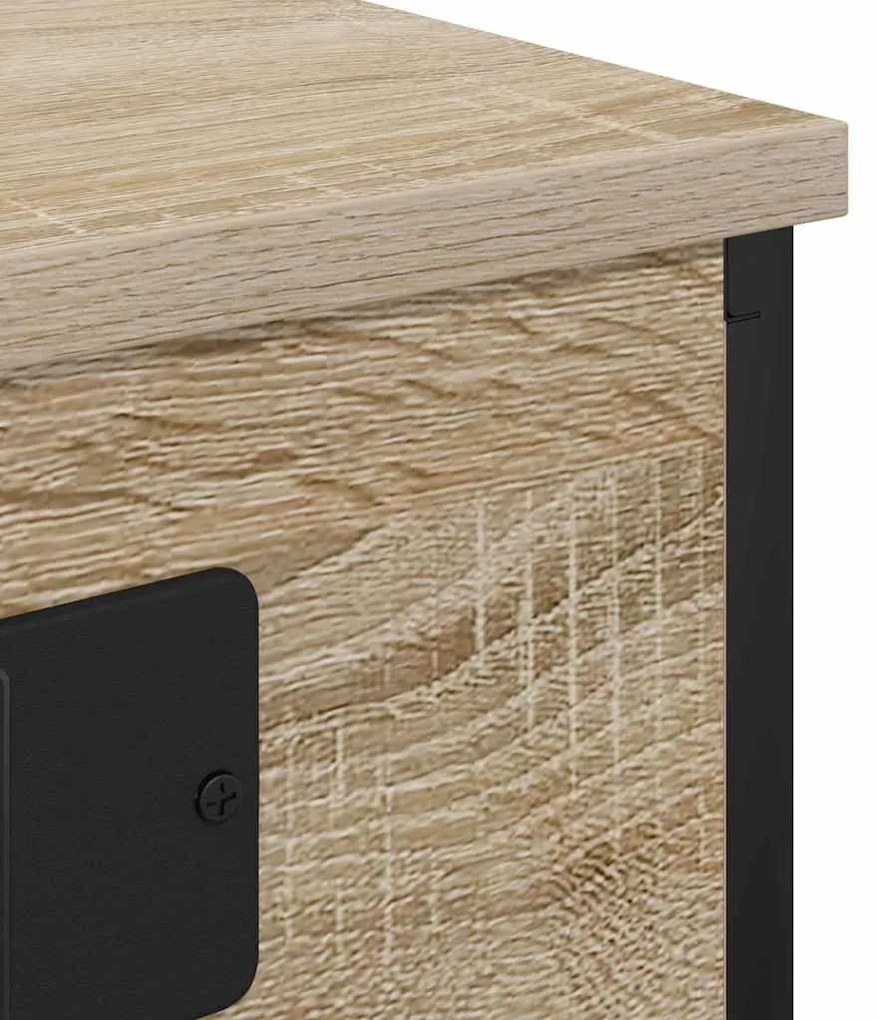 Éjjeliszekrény 2 pcs sonoma tölgy 41 x 31 x 51 cm Faanyag
