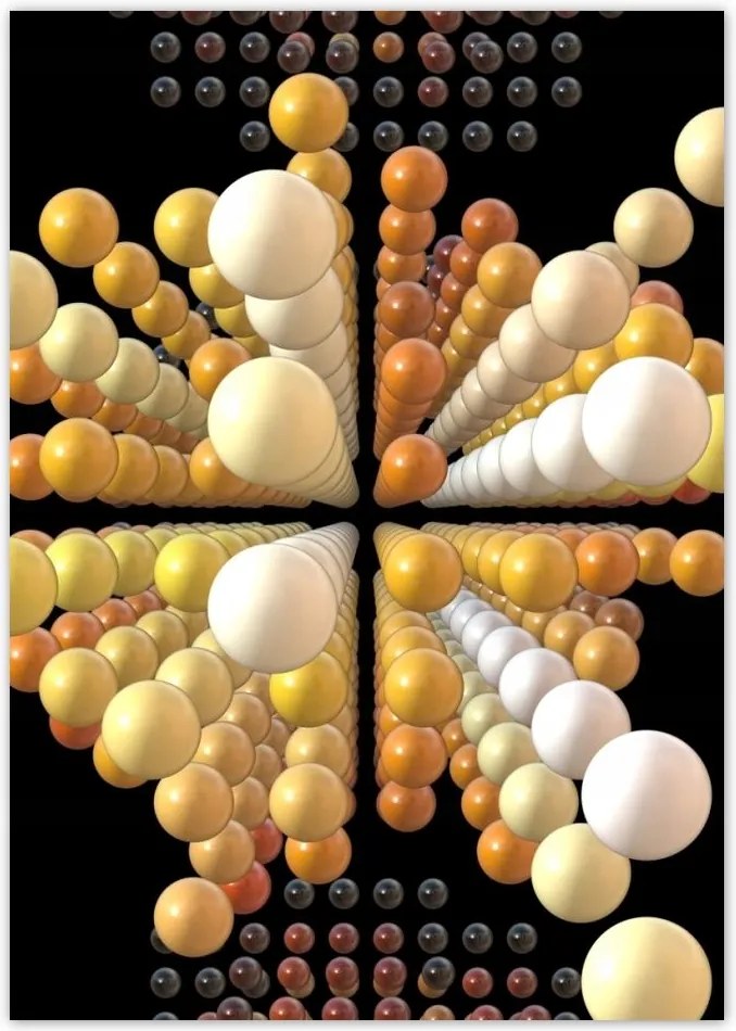 Poszterek A5 Pion Narancssárga absztrakt