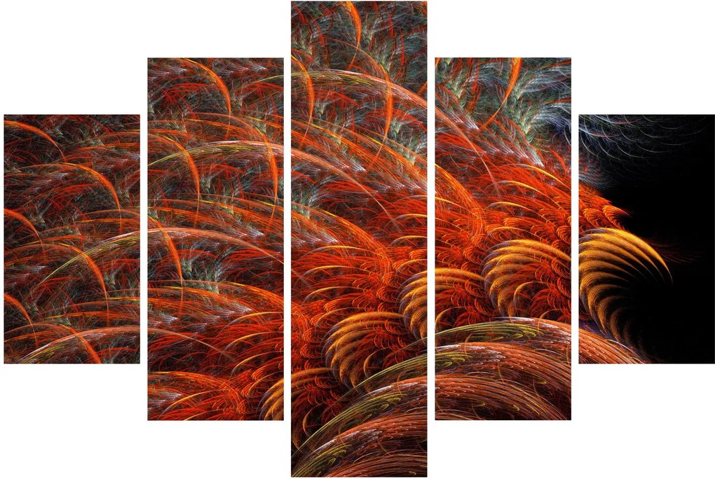 Kép - Absztrakt toll utánzat (150x105 cm)