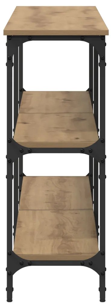 konzol asztal Kézműves tölgy 200x29x75 cm Mérnökfa