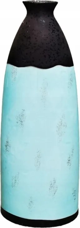 Dekoratív kerámia váza türkiz 56cm