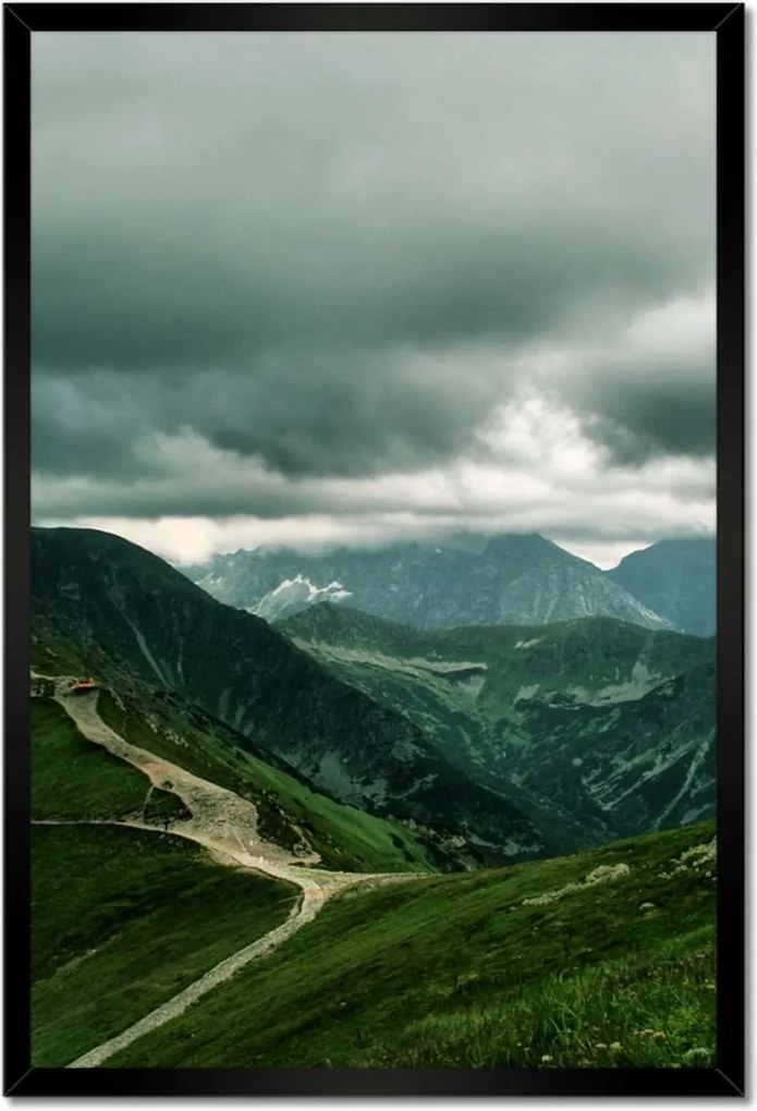 Poszterek keretben 40x60 Tátra Lengyel hegyek Kilátás