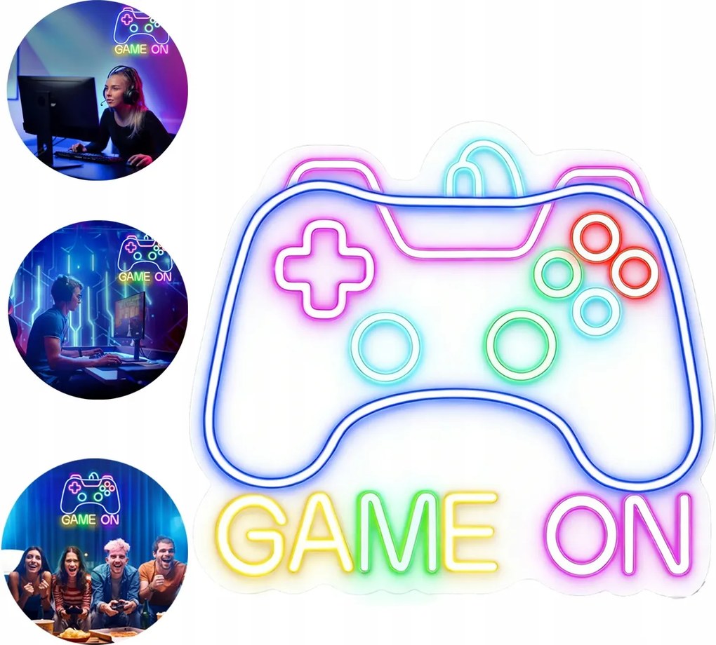 Neon Led Pad Gamer Led Játék Lámpa ajándéknak is tökéletes