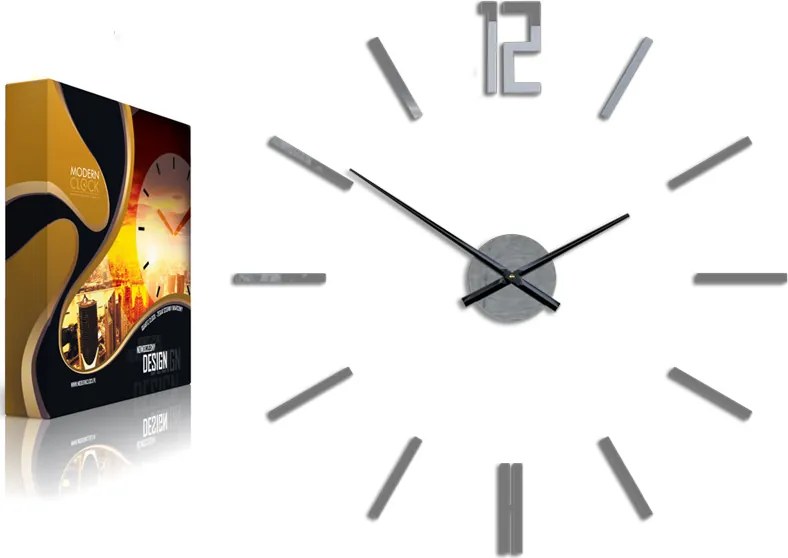 Nagy Falióra Szürke Carlo 75CM Diy Színek