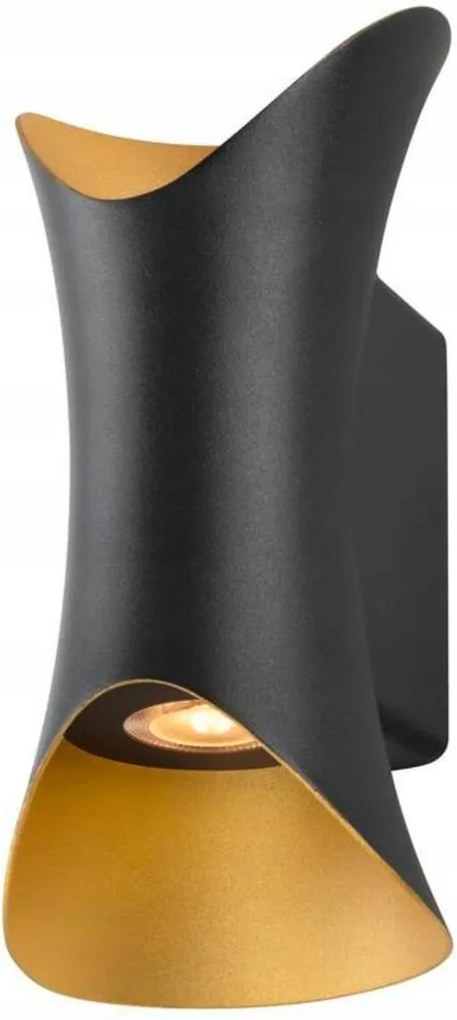 Big White Slv Modela fali lámpa, fel/le, 2700K, fázis, fekete/arany