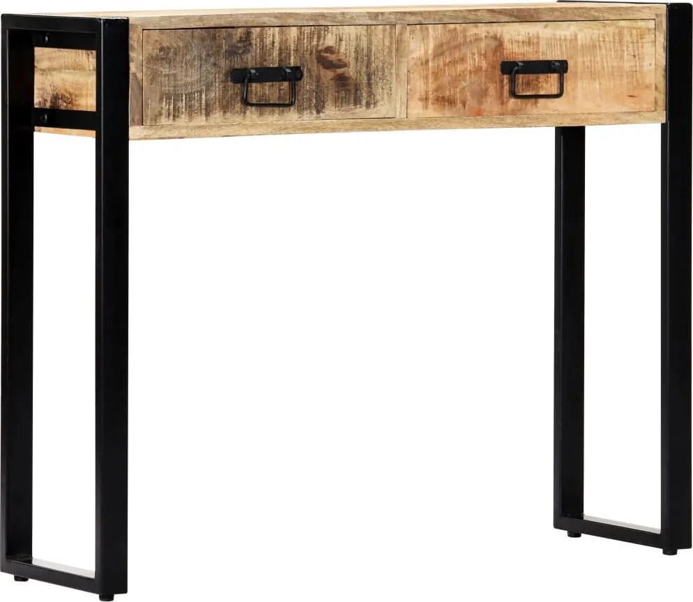 vidaXL tömör mangófa tálalóasztal 90 x 30 x 75 cm