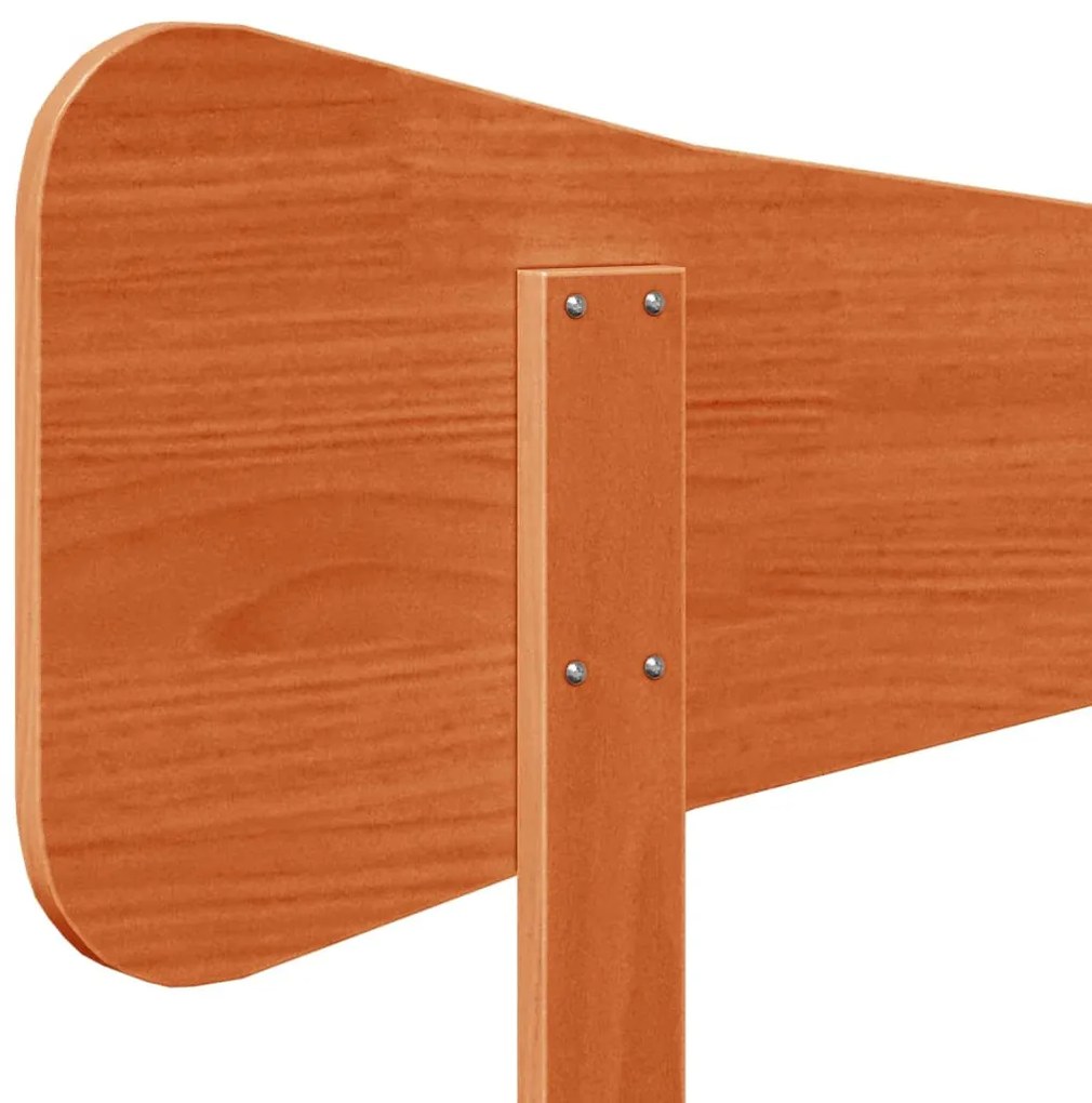 viaszbarna tömör fenyőfa fejtámla 120 cm