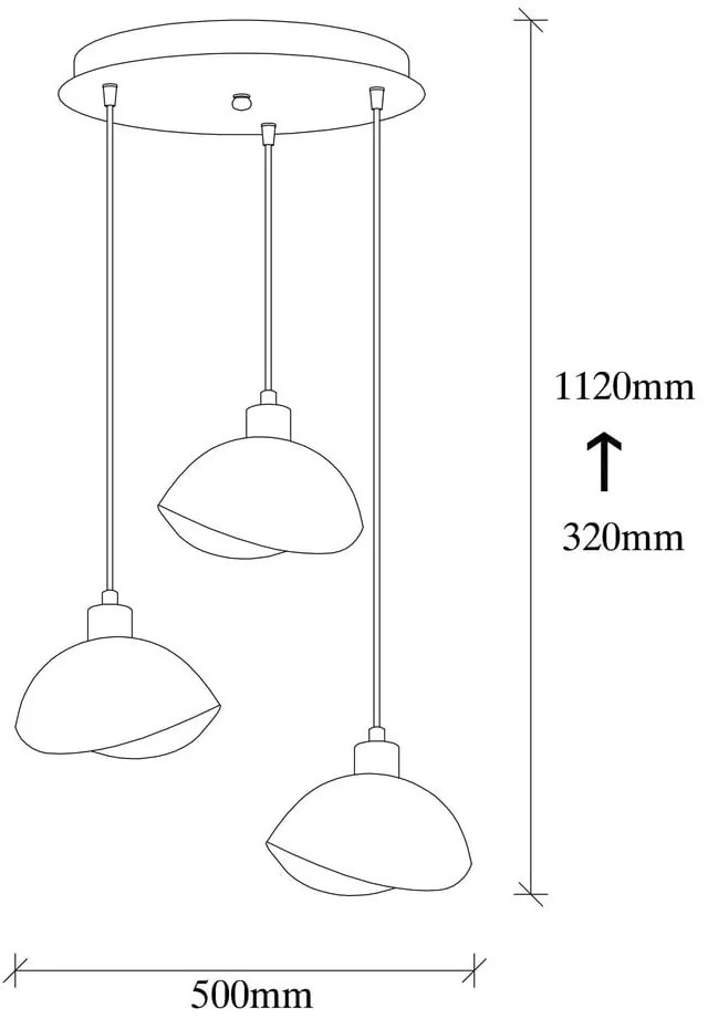 Fekete függőlámpa fém búrával ø 50 cm Sivani – Opviq lights