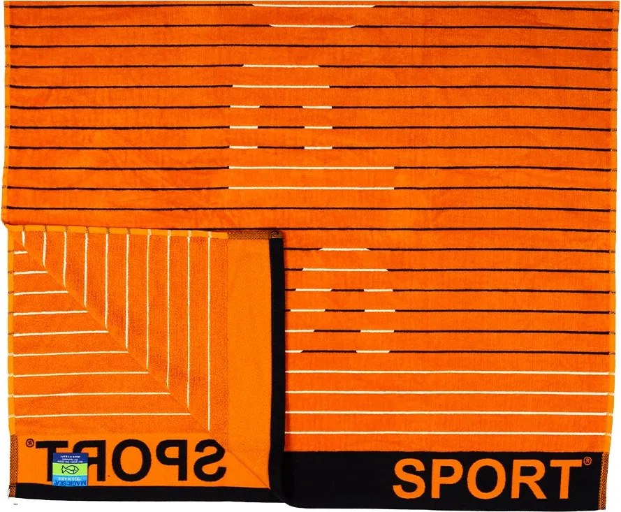 SPORT Strandtörölköző narancs 165x90cm