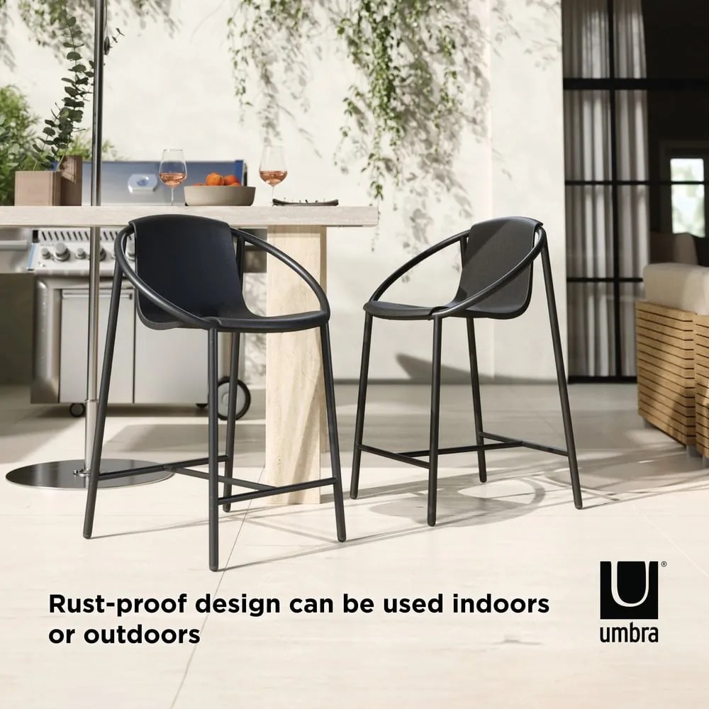 Fekete műanyag bárszék 90 cm Ringo – Umbra