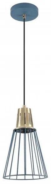 Lámpa Mennyezeti lámpatest KALIOPE,8266,AC220-240V,50/60Hz,1*E27,max.40W,IP20,átmérő 18cm,egyes,kék