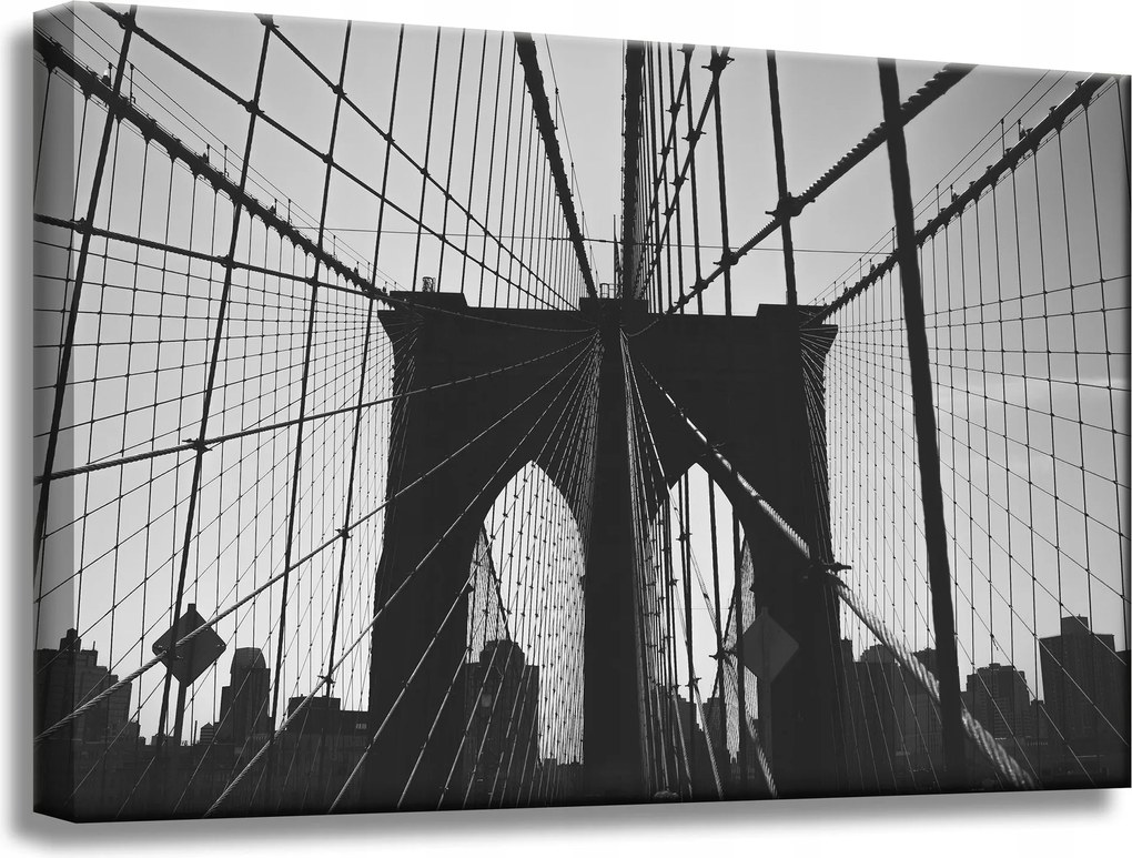 Vászonkép Építészet Brooklyn híd 60x40