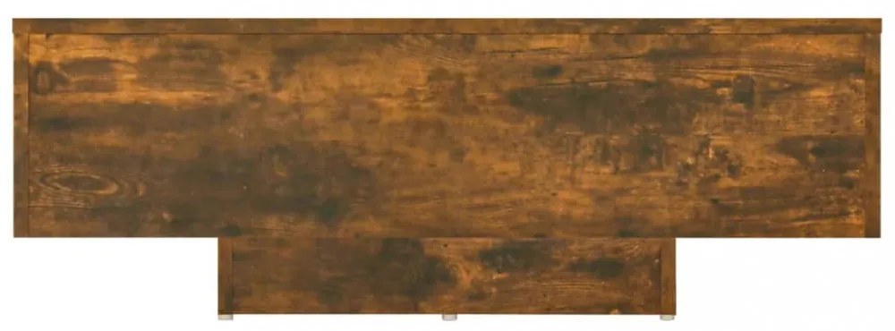 füstös tölgy színű szerelt fa dohányzóasztal 85 x 55 x 31 cm