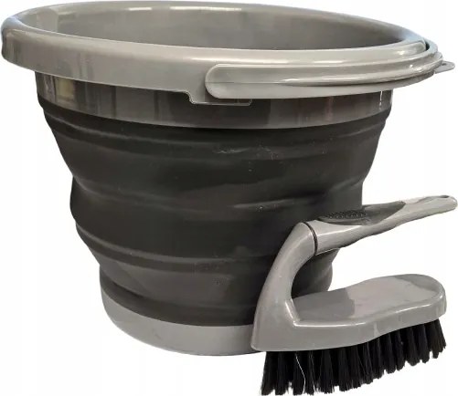 Takarító szett Összecsukható vödör 5 l súrolókefe 763