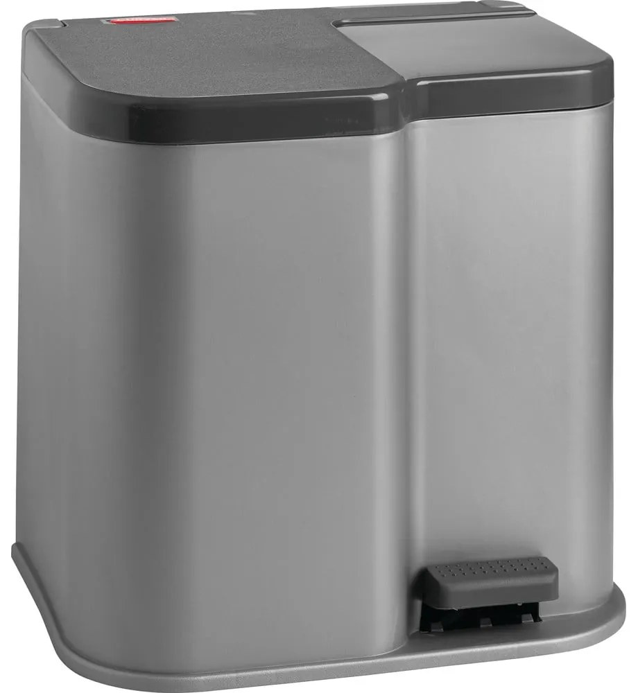 Duo szürke pedálos szemetes, 21 l - Curver