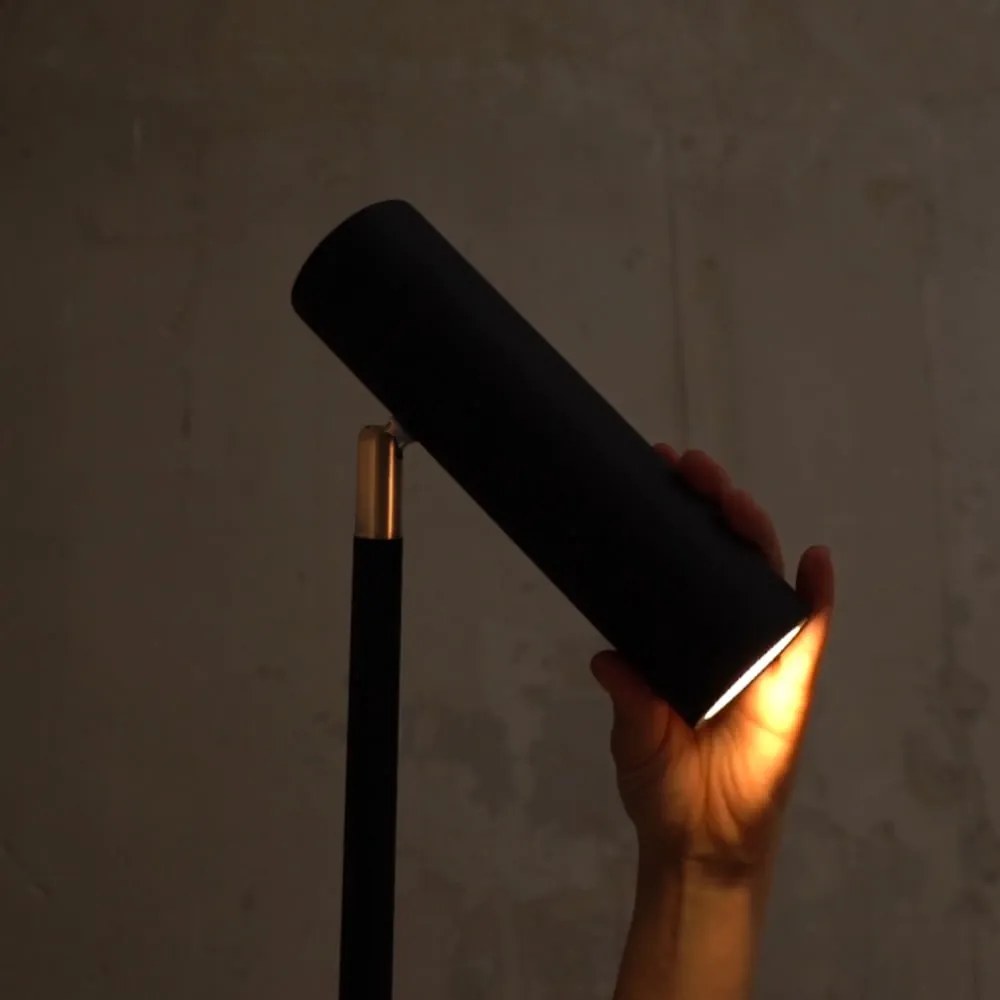 Milan fekete állólámpa, magasság 150 cm - SULION