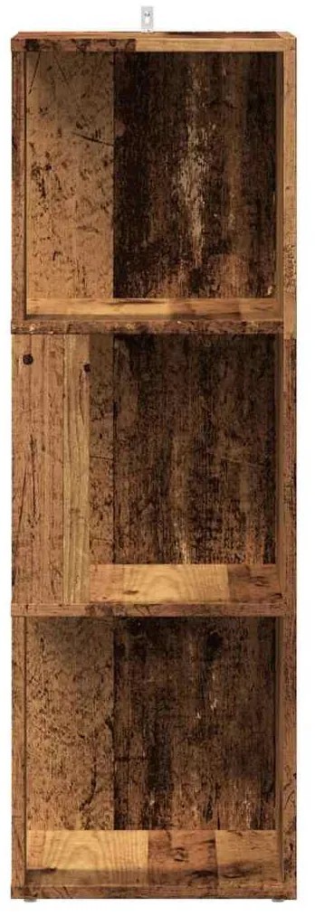 antik fa szerelt fa sarokszekrény 33 x 33 x 100 cm