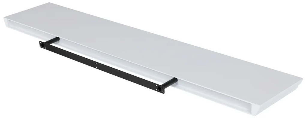 P-026 falipolc, fehér matt, 120 cm