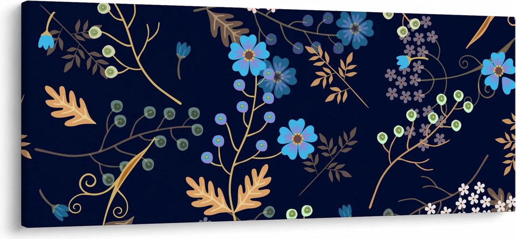 Kép - Őszi virágok (120x50 cm)