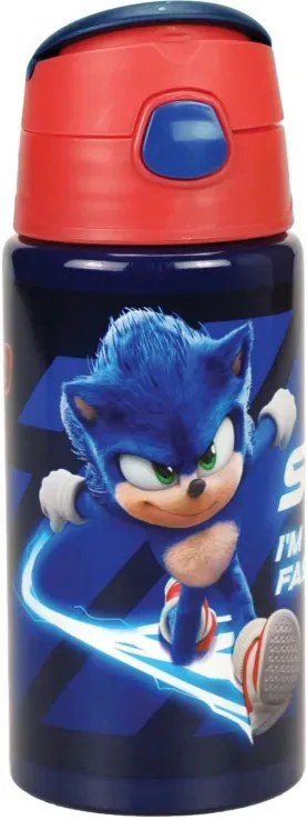 Sonic a sündisznó Faster alumínium kulacs akasztóval 500 ml