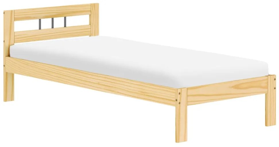 Egyszemélyes ágy 90x200 cm Joja (természetes). 1119521