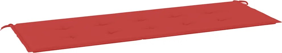 vidaXL piros oxford szövet kerti padpárna 150 x 50 x 3 cm