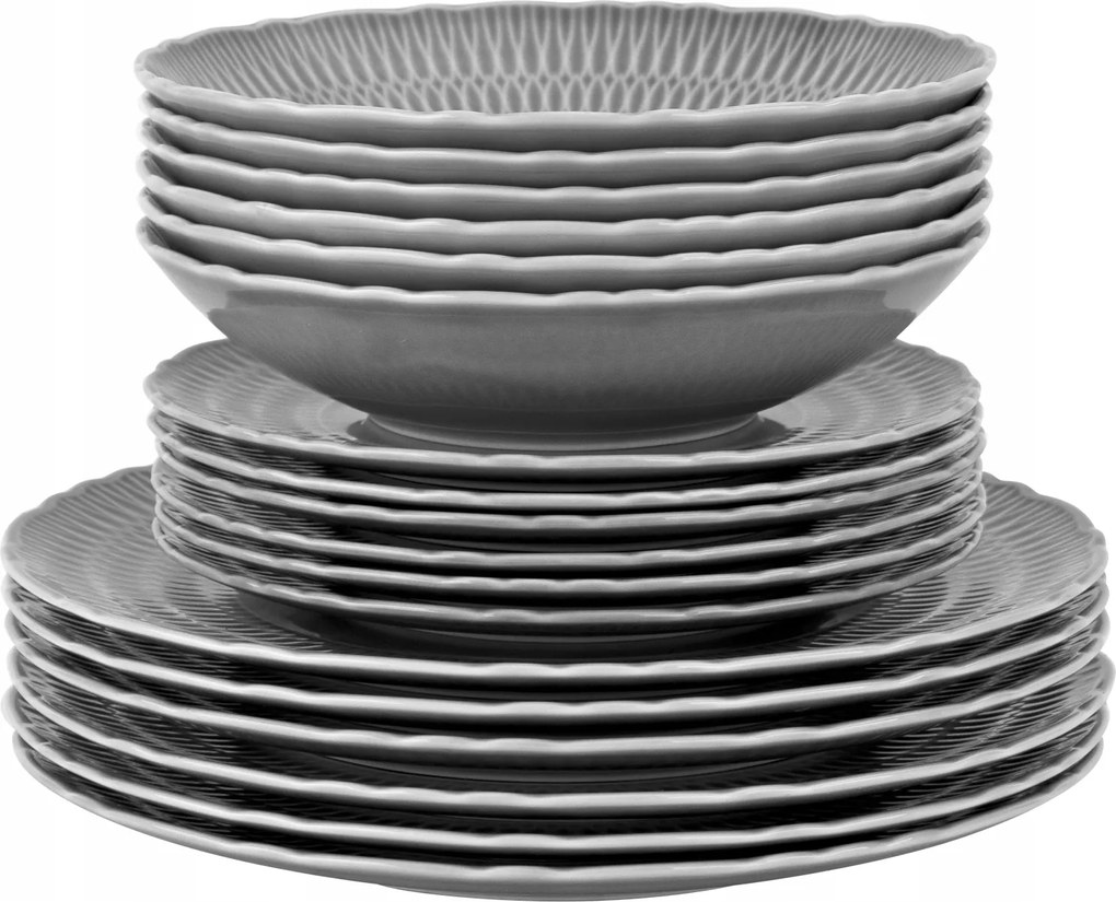 Tányér szett 6/18 Sofia Szürke