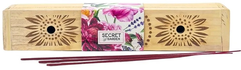 Arome Secret garden fa doboz illatpálcikákkalSoothing Oasis, 10 pálcika