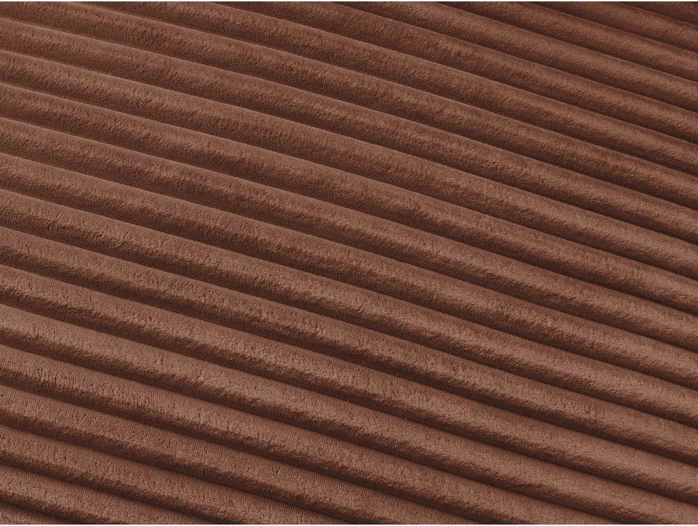 Narancssárga kordbársony kanapé mindennapos alvásra-kinyitható 220 cm Hugo – Bobochic Paris