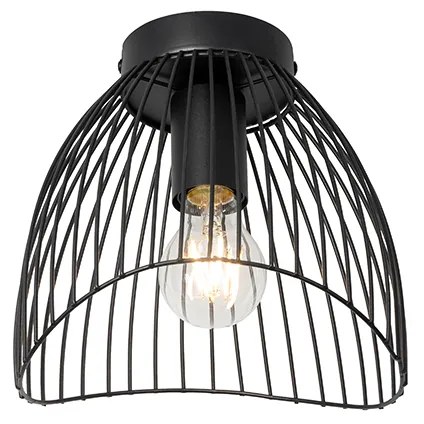 Design mennyezeti lámpa fekete drótból 20 cm - Pua