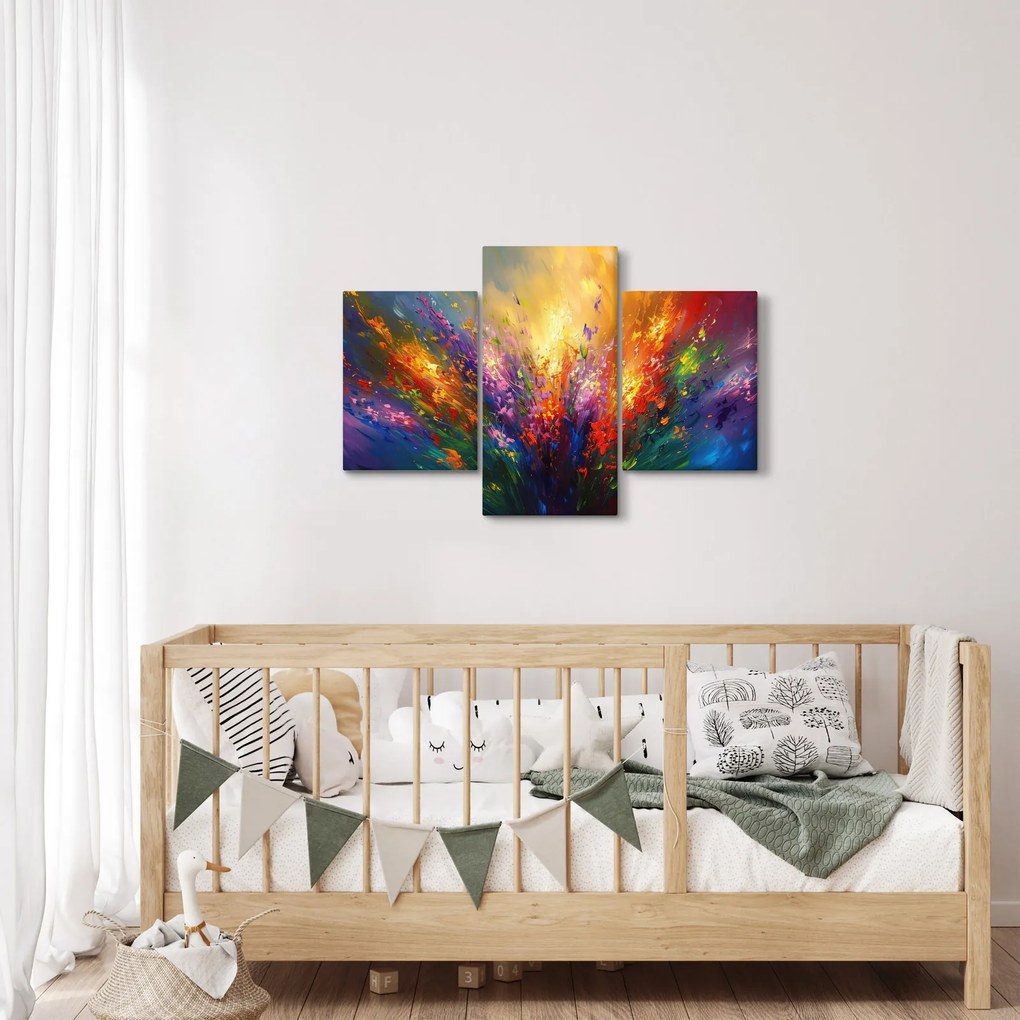Kép - A virágok absztrakciója (90x60 cm)