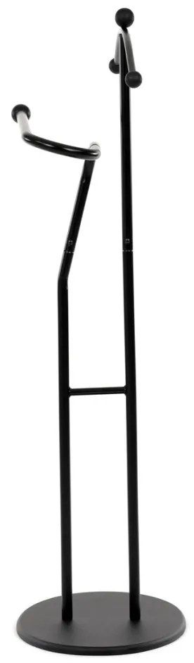 Szobainas fekete színben, magasság 110 cm, tömör kaucsukfa, fekete fém