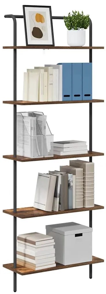 Könyvespolc Füstölt tölgy 60 x 24 x 168 cm Faanyag