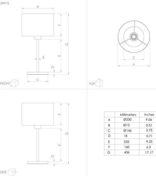 Eglo 39975 - Asztali lámpa CASUARITA 1xE27/40W/230V kék/arany
