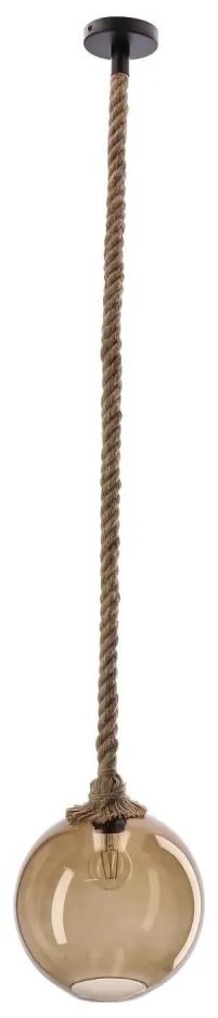 Függeszték kábellel SHEDON 1xE27/40W/230V füstös bézs