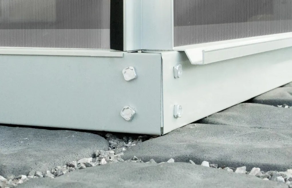 üvegház VITAVIA URANUS 6700 tiszta üveg 3 mm ezüst színű LG1035