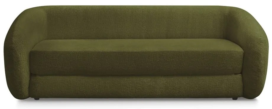 Zöld zsenília kinyitható kanapé 228 cm Neyo – Bobochic Paris