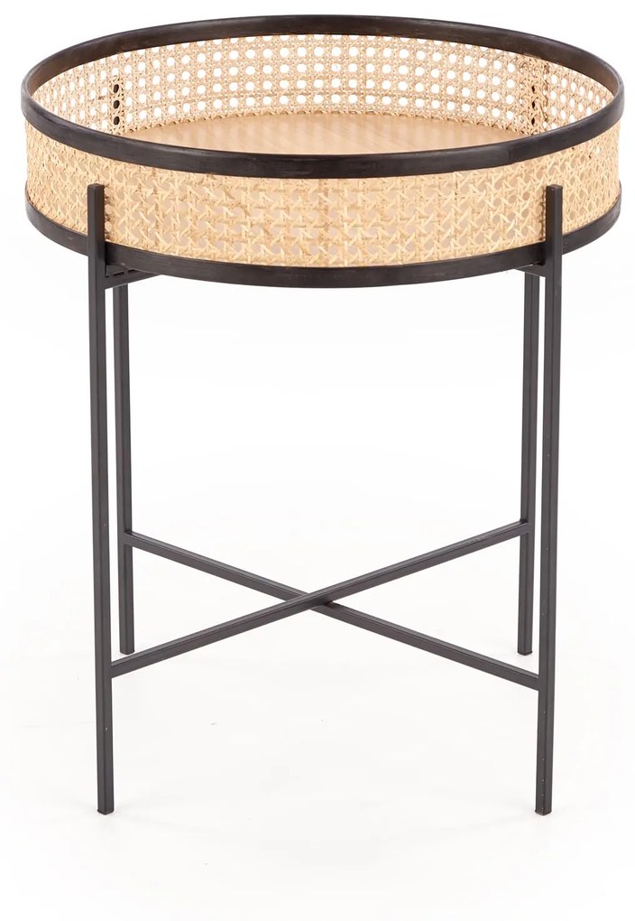 Rattan dohányzóasztal LANIPA 50x55 cm